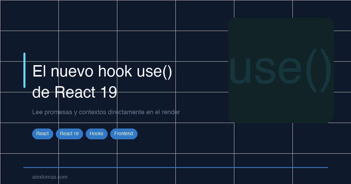 El nuevo hook use() de React 19